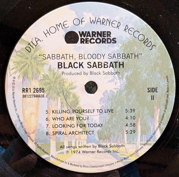 Black Sabbath : Sabbath Bloody Sabbath (LP, Album, RE, RM, 180)