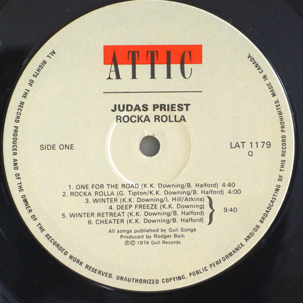 Judas Priest : Rocka Rolla (LP, Album, RE)