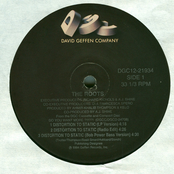 The Roots : Distortion To Static (12", Maxi)