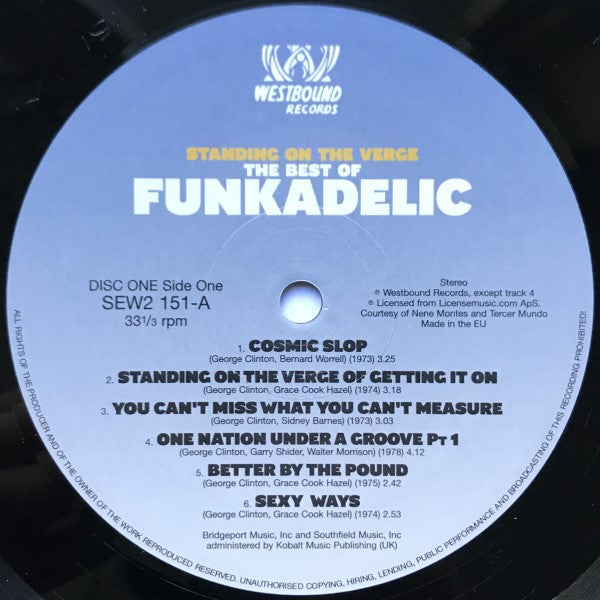 Funkadelic : Standing On The Verge - The Best Of (2xLP, Comp)