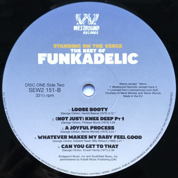 Funkadelic : Standing On The Verge - The Best Of (2xLP, Comp)
