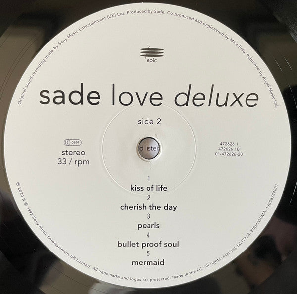 Sade : Love Deluxe (LP, Album, RE, 180)