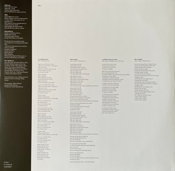 Sade : Love Deluxe (LP, Album, RE, 180)