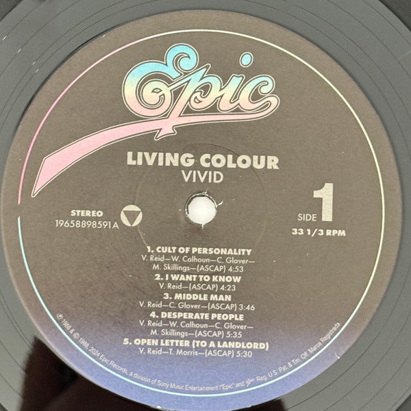Living Colour : Vivid (LP, Album, RE)