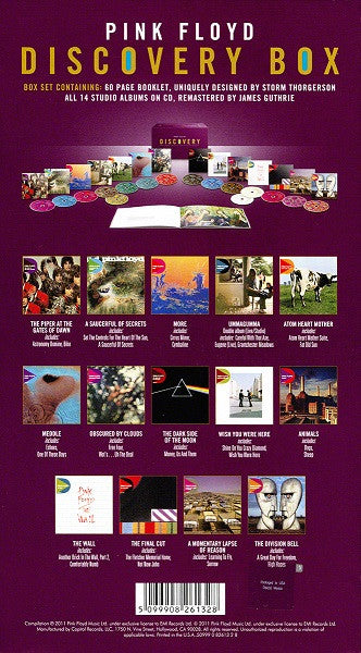 Pink Floyd : Discovery (Box, Comp + CD, Album, RE, RM, Car + CD, Album, RE)