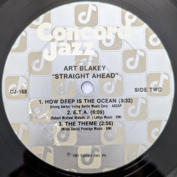 Art Blakey & The Jazz Messengers : Straight Ahead (LP, Album)
