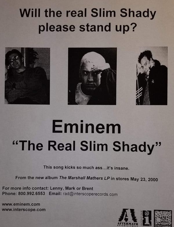 Eminem : The Real Slim Shady (12", Single)