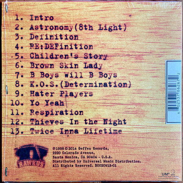 Black Star : Mos Def & Talib Kweli Are Black Star (LP, Album, Ltd, Pic, RE, RP, Two)