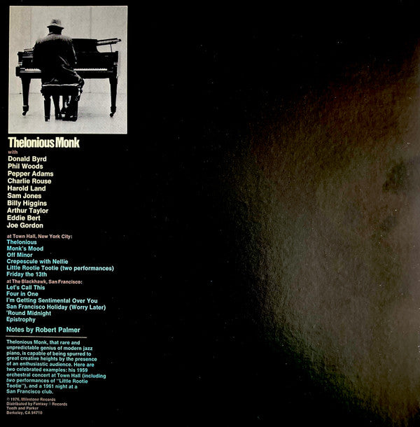 Thelonious Monk : In Person (2xLP, Comp)