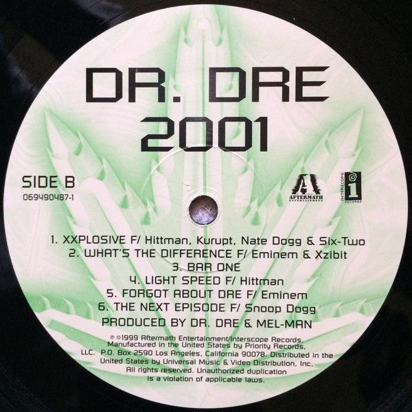 Dr. Dre : 2001 (2xLP, Album)