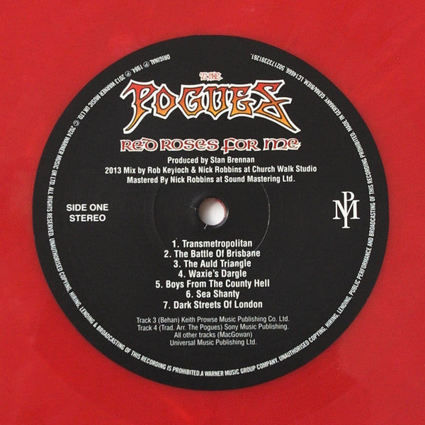 The Pogues : Red Roses For Me (LP, Album, RM, Rem)
