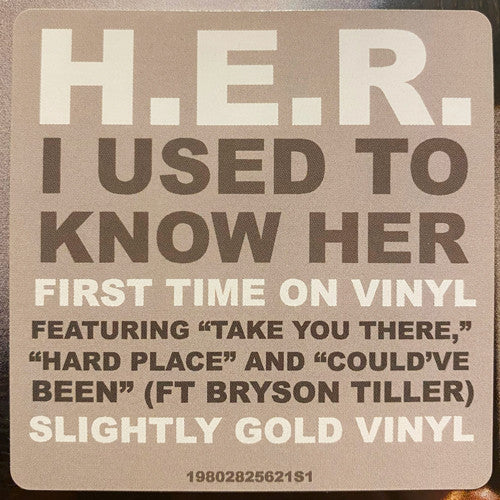 H.E.R. (2) : I Used To Know Her (2xLP, Album, Sli)