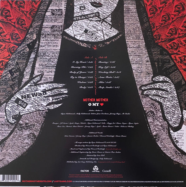 Mother Mother : O My Heart (LP, Ltd, RP, Red)
