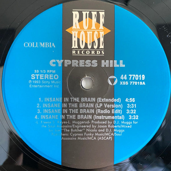 Cypress Hill : Insane In The Brain (12", Single)