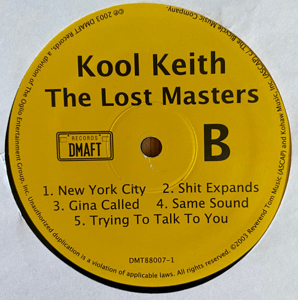 Kool Keith : The Lost Masters (LP, Album)