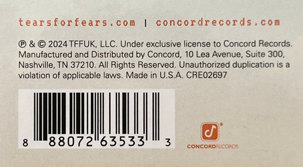 Tears For Fears : Songs For A Nervous Planet (2xLP, Album)