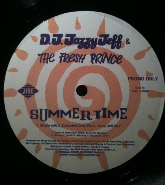 DJ Jazzy Jeff & The Fresh Prince : Summertime (12", Promo)