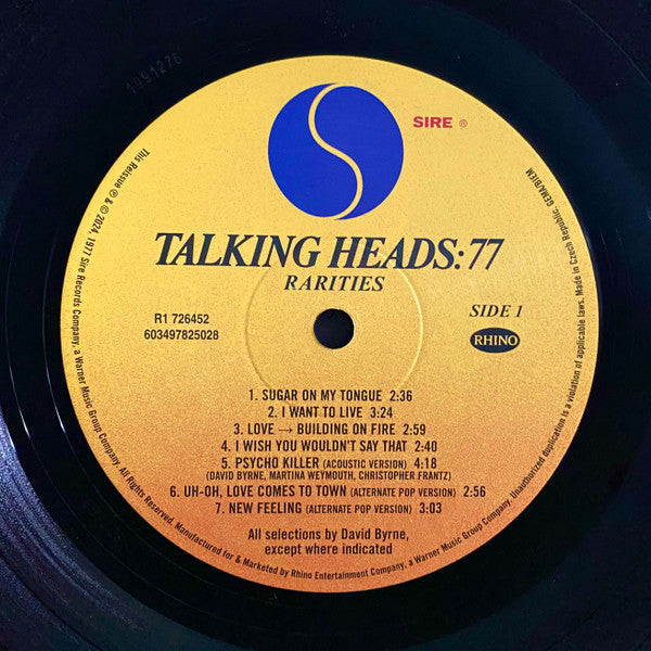 Talking Heads : Talking Heads: 77  (LP, Album, RE, RM + LP, Comp + Gat)