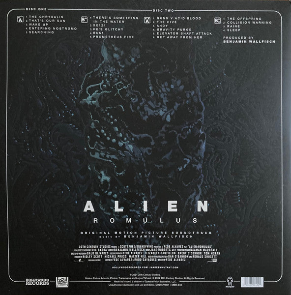 Benjamin Wallfisch : Alien: Romulus (Original Motion Picture Soundtrack)  (LP, Red + LP, Bla + Ltd)
