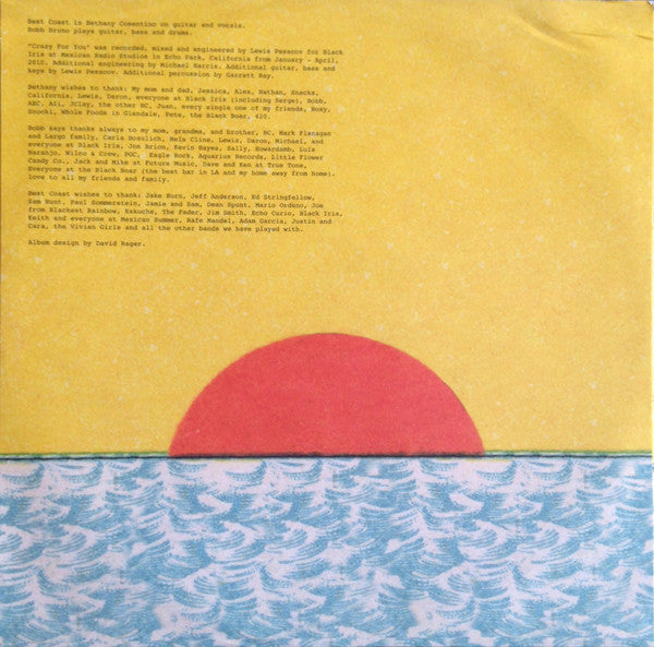 Best Coast : Crazy For You (LP, Album)