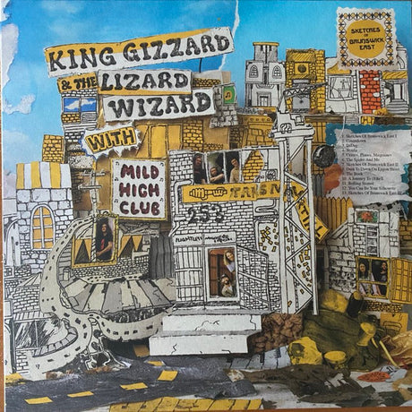 King Gizzard And The Lizard Wizard With Mild High Club : Sketches of Brunswick East (LP, Album, Yel)