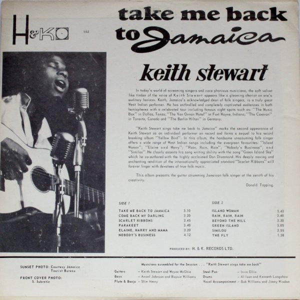 Keith Stewart : Take Me Back To Jamaica (LP, Album)
