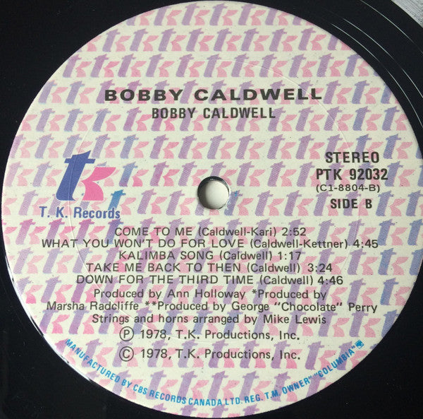 Bobby Caldwell : Bobby Caldwell (LP, Album)