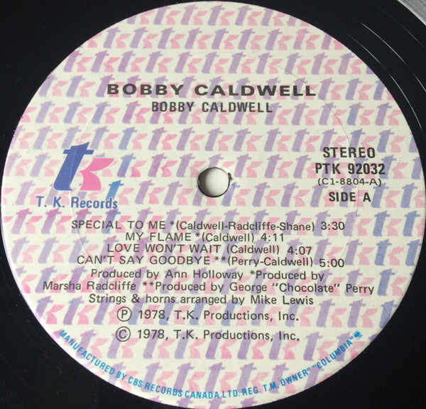 Bobby Caldwell : Bobby Caldwell (LP, Album)