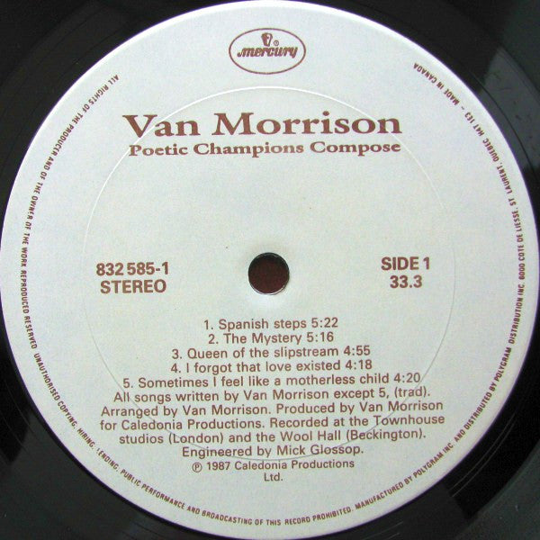 Van Morrison : Poetic Champions Compose (LP, Album)