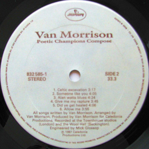 Van Morrison : Poetic Champions Compose (LP, Album)