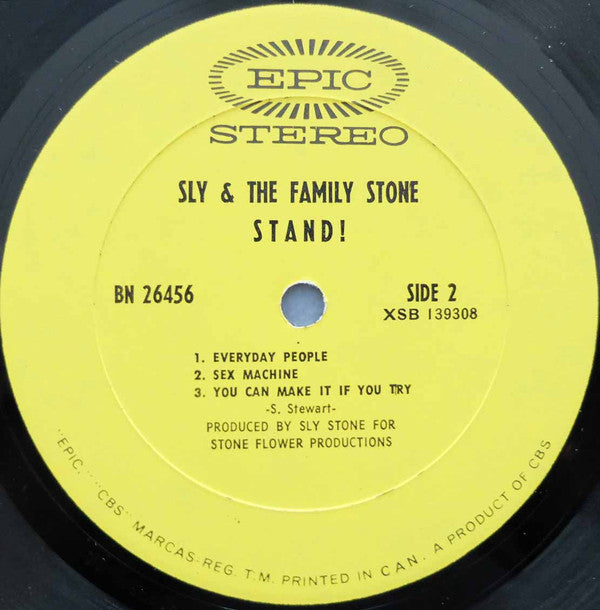 Sly & The Family Stone : Stand! (LP, Album, Gat)