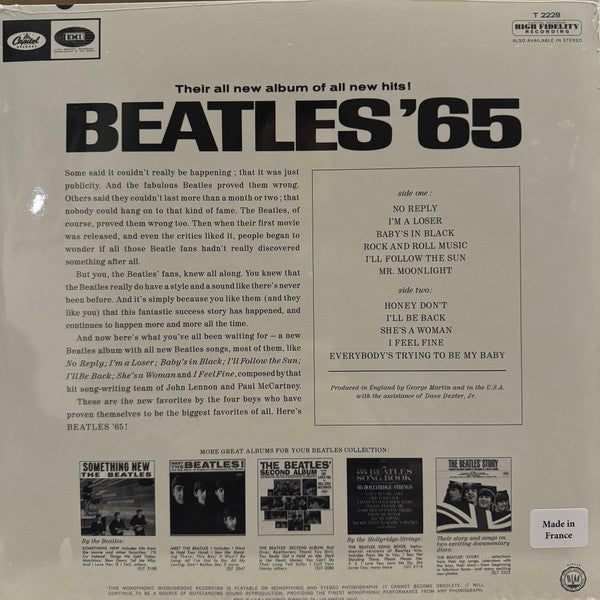 The Beatles : Beatles '65 (LP, Album, Mono, RE)