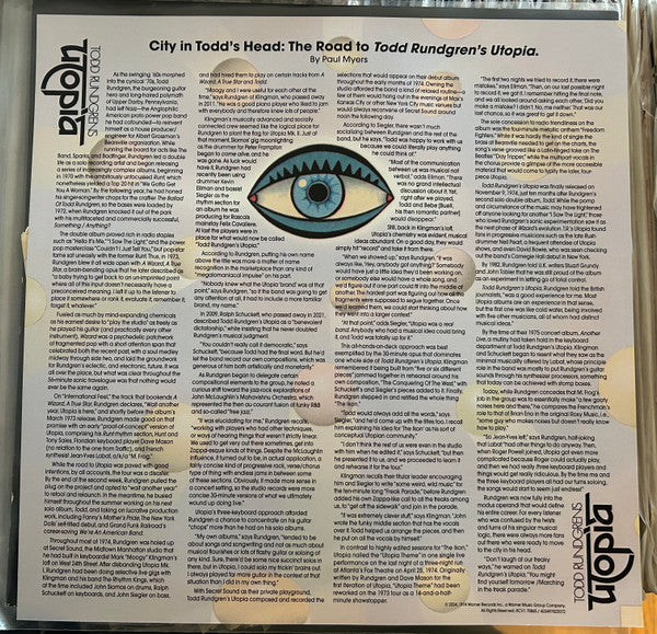 Utopia (5) : Todd Rundgren's Utopia (LP, Album, Ltd, RE, Psy)