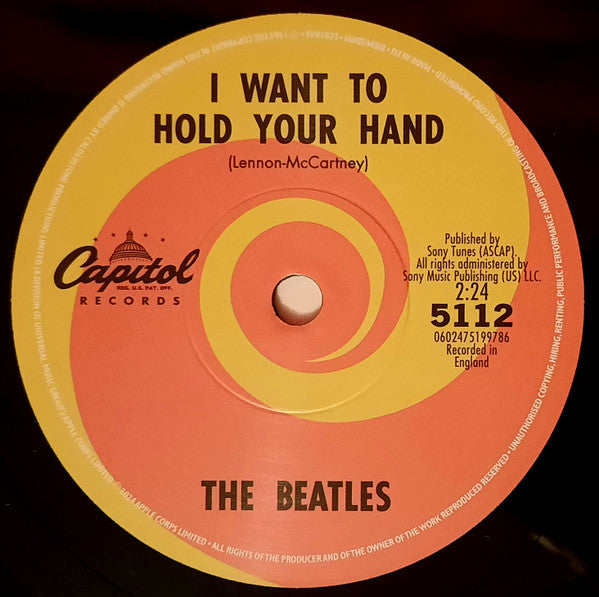 The Beatles : I Want To Hold Your Hand / I Saw Her Standing There (7", RSD, Single, Mono, Ltd)
