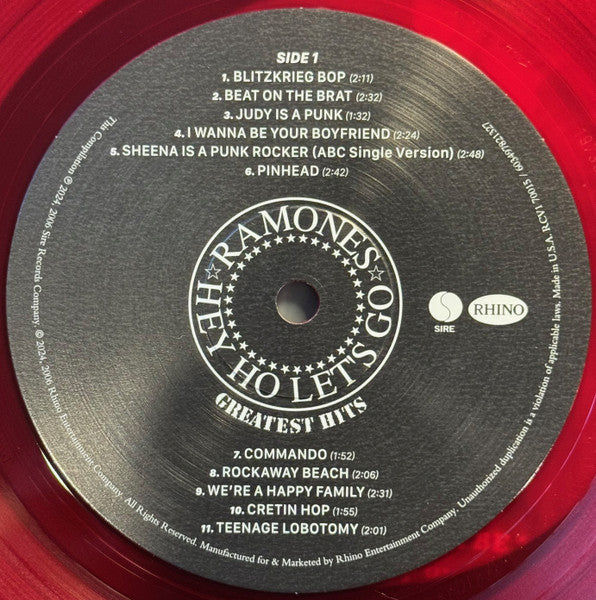 Ramones : Greatest Hits (LP, RSD, Comp, Red)