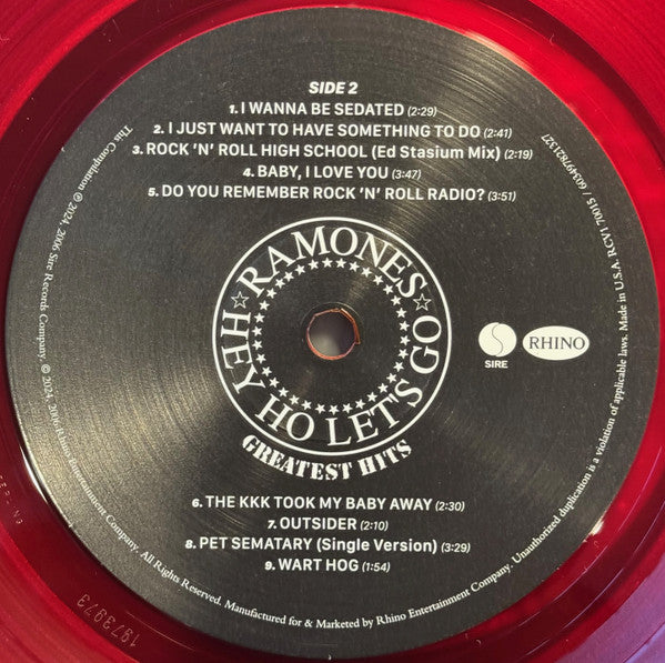 Ramones : Greatest Hits (LP, RSD, Comp, Red)