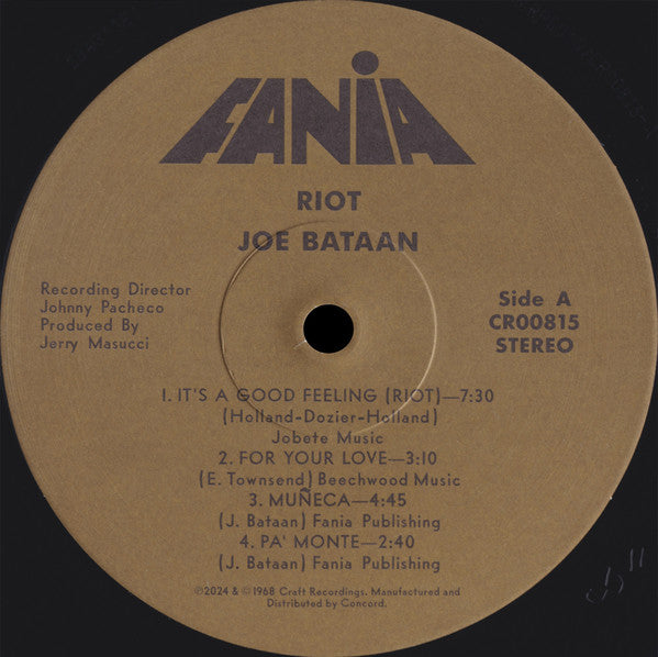 Joe Bataan : Riot! (LP, Album, RSD, RE)
