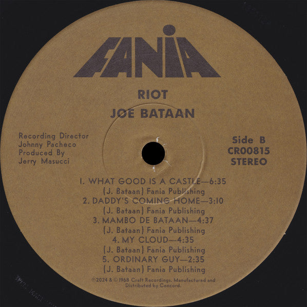Joe Bataan : Riot! (LP, Album, RSD, RE)