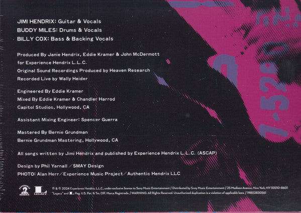 Jimi Hendrix : Songs For Groovy Children (The Fillmore East Concerts Highlights) (LP, RSD, Comp, Blu)