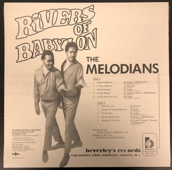 The Melodians : Rivers Of Babylon (LP, RE)