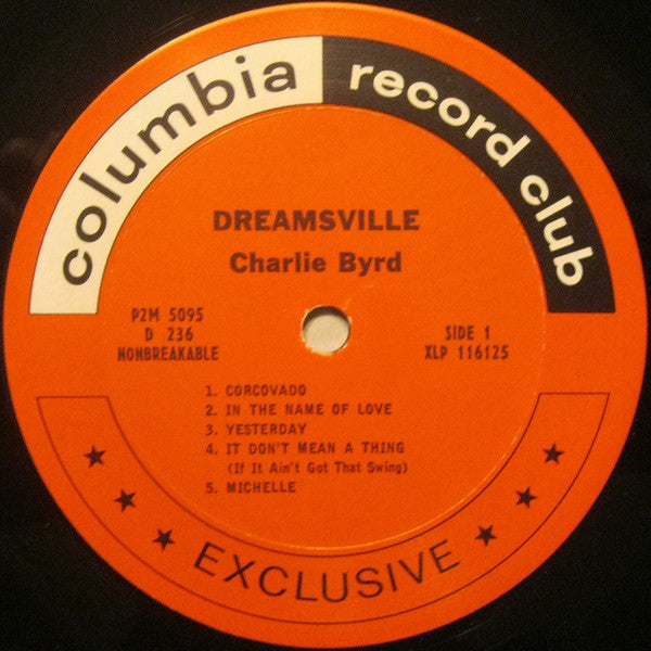 Charlie Byrd : Dreamsville (LP, Album, Mono, Club)