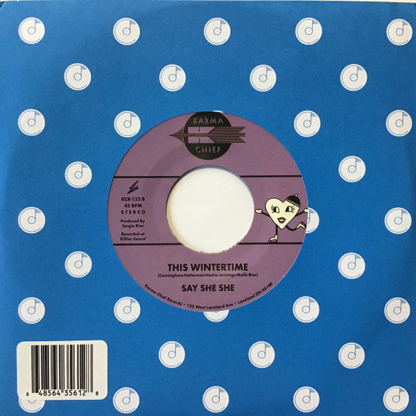 Say She She : Purple Snowflakes / This Wintertime (7", Single, Pur)