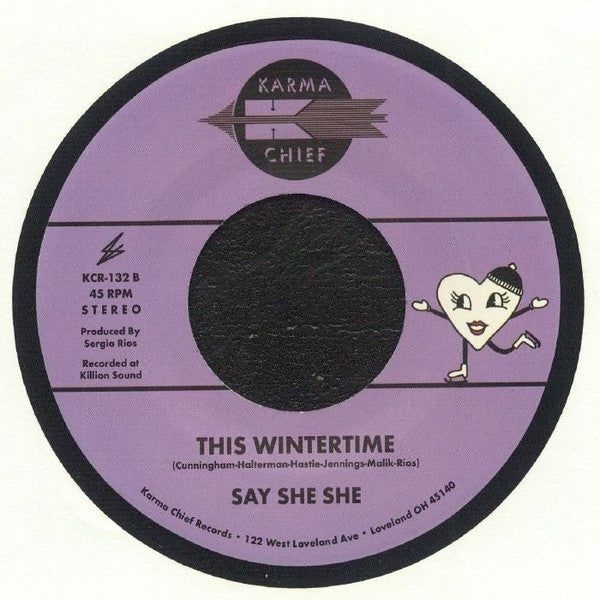 Say She She : Purple Snowflakes / This Wintertime (7", Single)