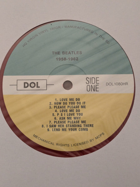 The Beatles : 1958-1962 (LP, Comp, Unofficial, Red)