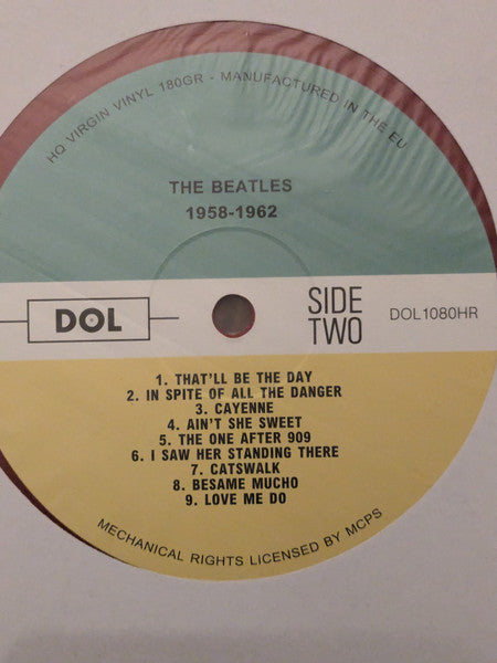 The Beatles : 1958-1962 (LP, Comp, Unofficial, Red)