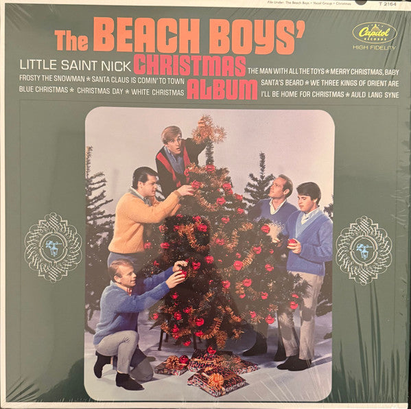 The Beach Boys : The Beach Boys' Christmas Album (LP, Album, Mono, RE, Red)