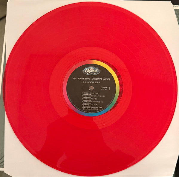The Beach Boys : The Beach Boys' Christmas Album (LP, Album, Mono, RE, Red)