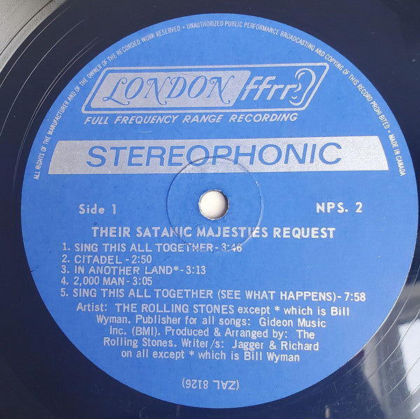 The Rolling Stones : Their Satanic Majesties Request (LP, Album, Len)