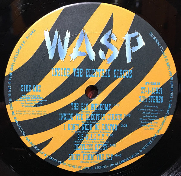W.A.S.P. : Inside The Electric Circus (LP, Album)