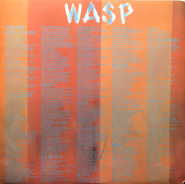 W.A.S.P. : Inside The Electric Circus (LP, Album)